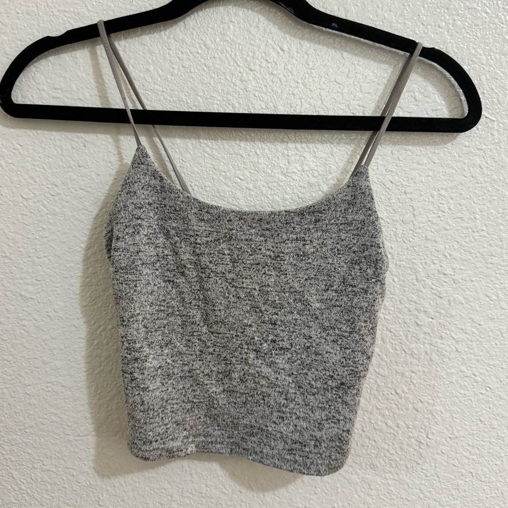 Gray Knit Tank Top